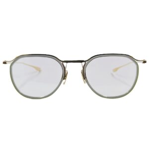 gafas monturas graduado dita schema-two metal redondo acetato pantos gris cristal dorado ovalado optica hermo