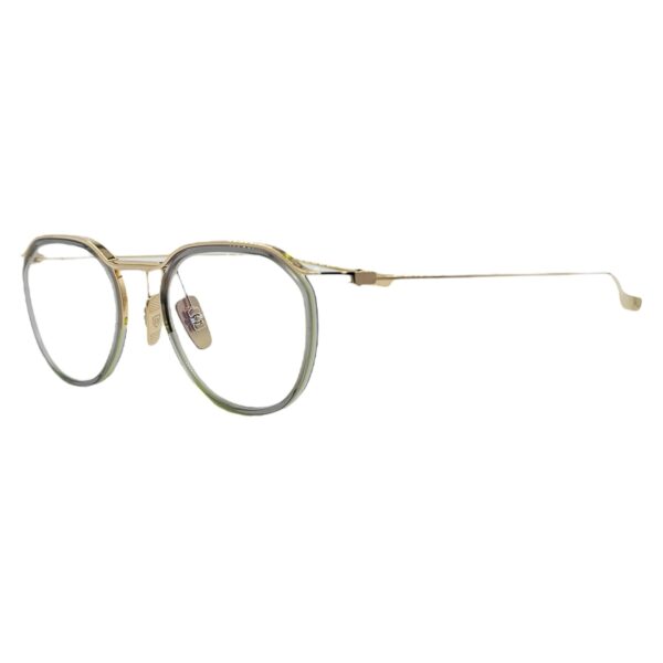 gafas monturas graduado dita schema-two metal redondo acetato pantos gris cristal dorado ovalado optica hermo