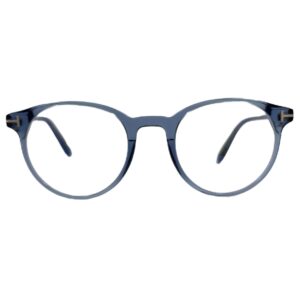 gafas monturas graduado tom ford tf5695-b redondo acetato azul translucido calibre 47 optica hermo