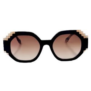 gafas monturas sol graduado face a face fizz 1 acetato hexagonal grande doble aro troquelado cuadrados negro marrón degradado beige optica hermo optica diagonal optica toscana optica gran via vytria