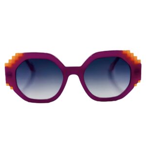 gafas monturas sol graduado face a face fizz 1 acetato hexagonal grande doble aro troquelado cuadrados rosa fucsia naranja azul degradado gris rosa palo optica hermo optica diagonal optica toscana optica gran via vytria
