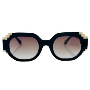 gafas monturas sol graduado face a face fizz 2 hexagonal acetato negro marrón degradado beige optica hermo optica diagonal optica toscana optica gran via vytria